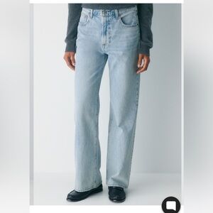 Aritzia Denim Forum Farrah Hi rise wide leg